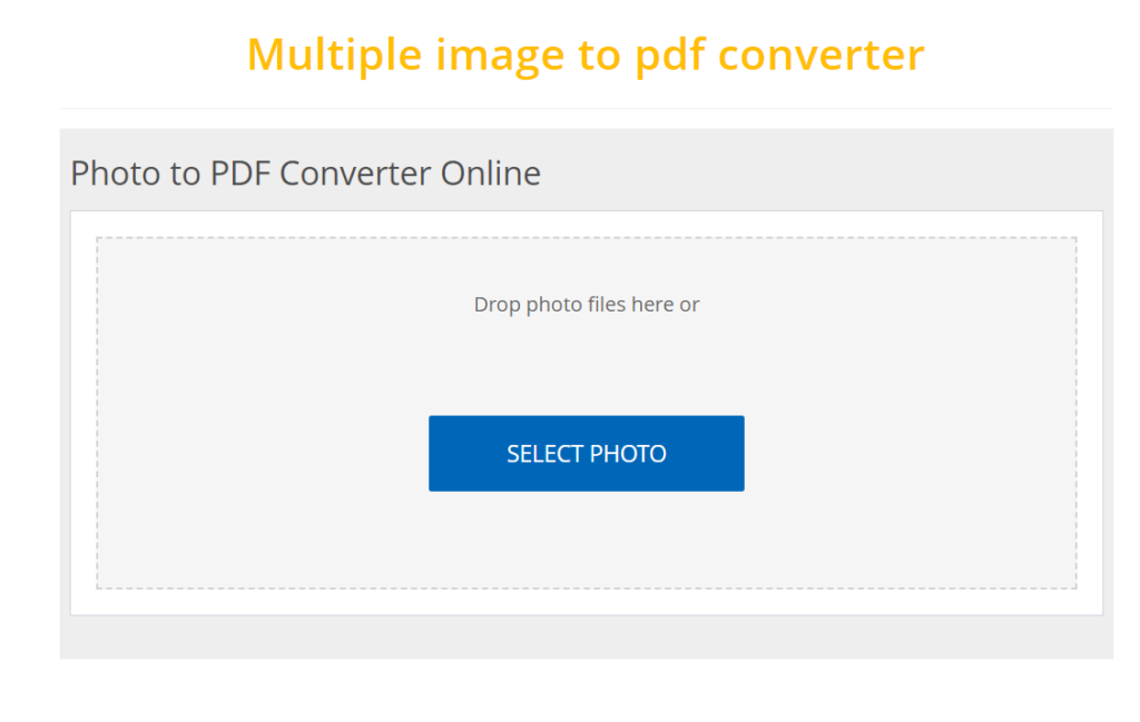 Multiple image to pdf converter
