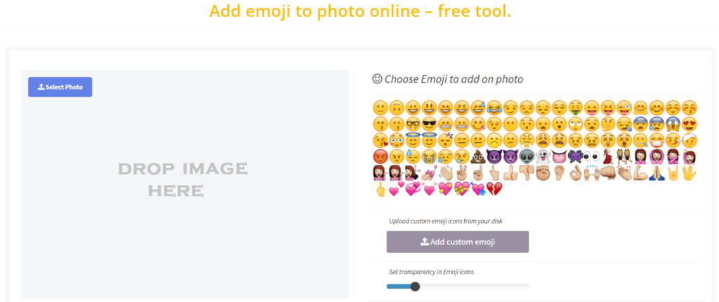 Add emoji to photo online