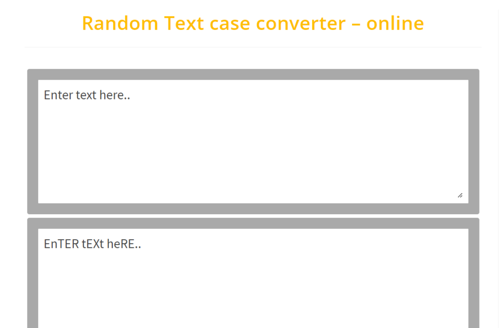 Random Text case converter – online
