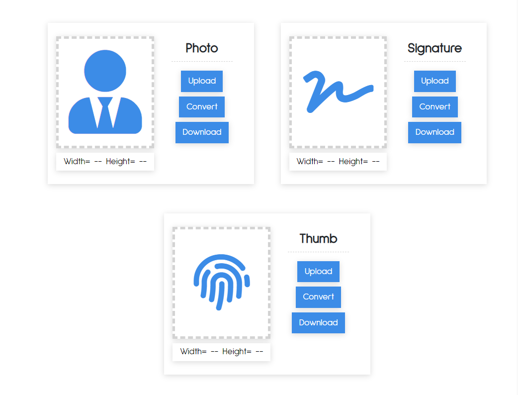 Compress & resize image for SSC form