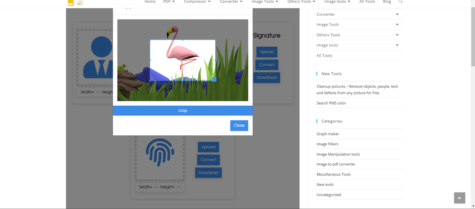 Compress & resize image for SSC form