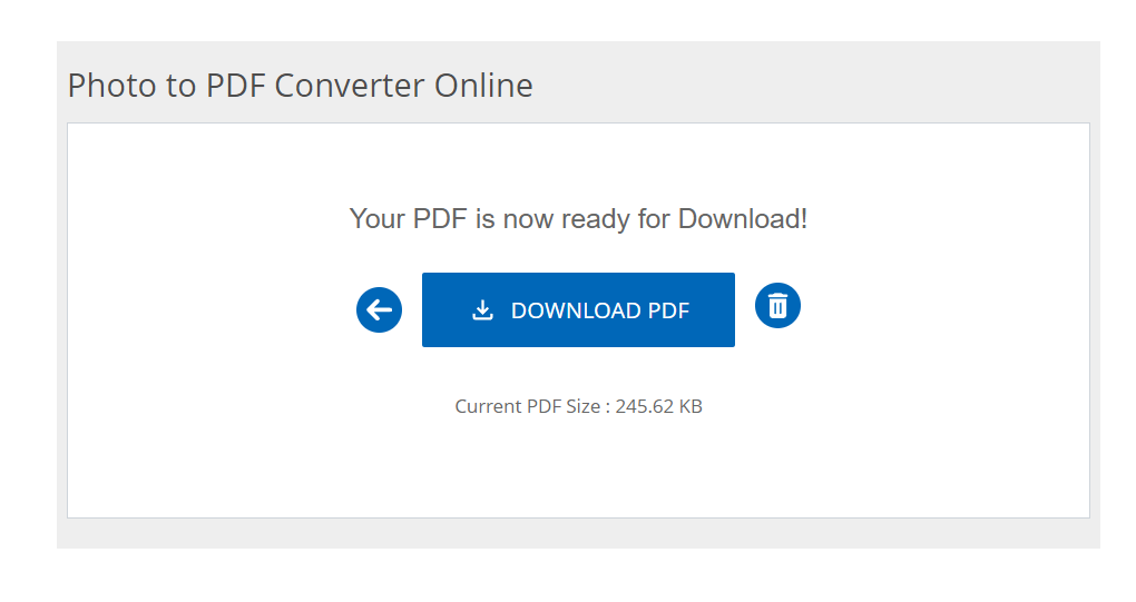 Photo to PDF Converter Online