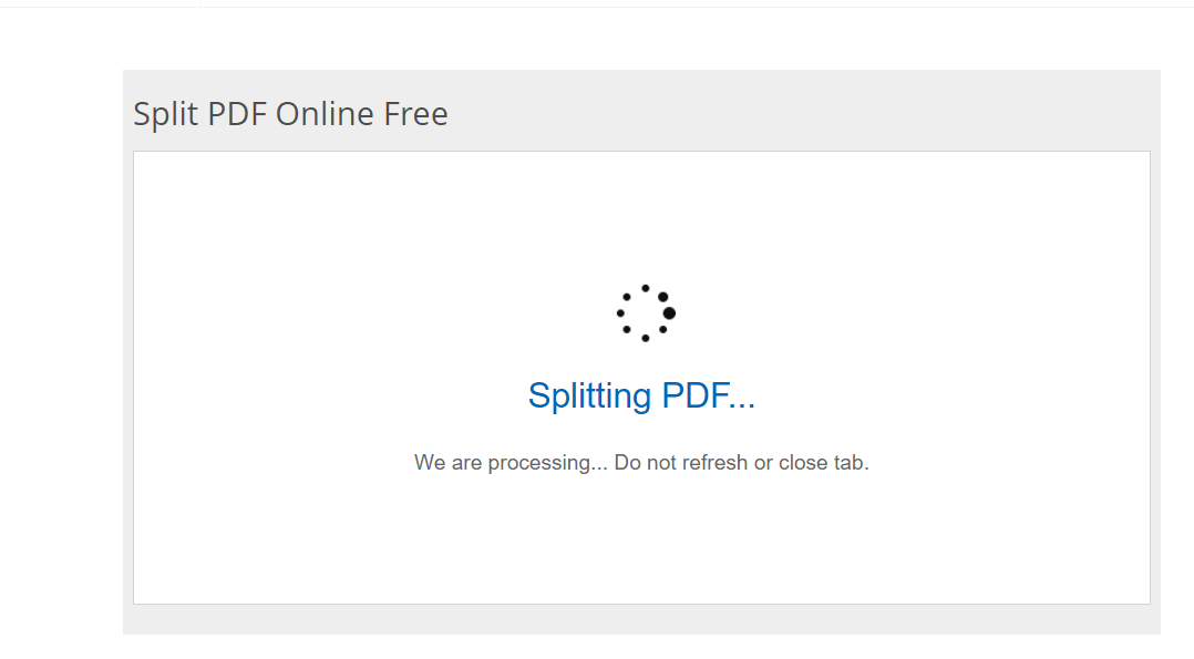 Split PDF Online Free 