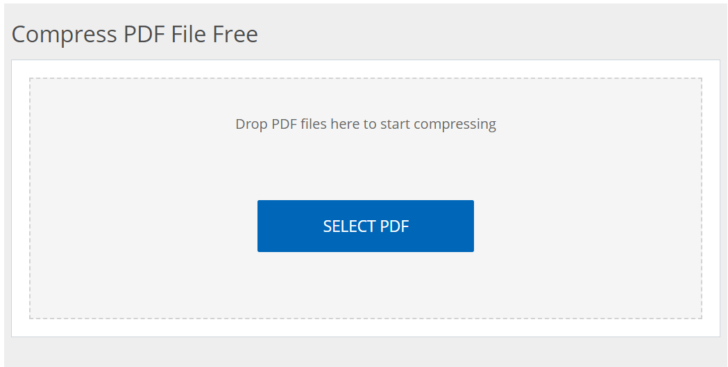 Compress PDF File Free