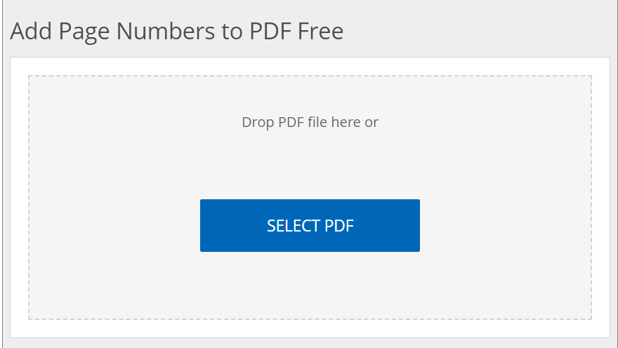 Add Page Numbers to PDF Free