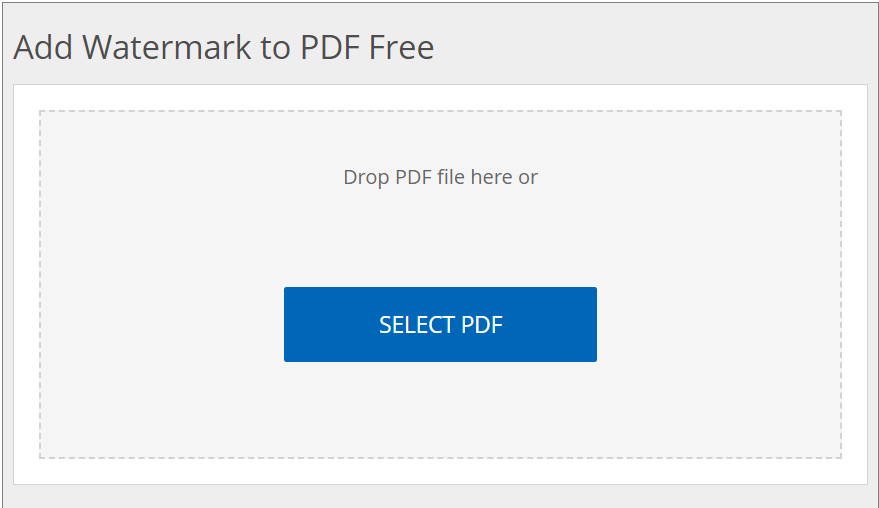 Add Watermark to PDF Free